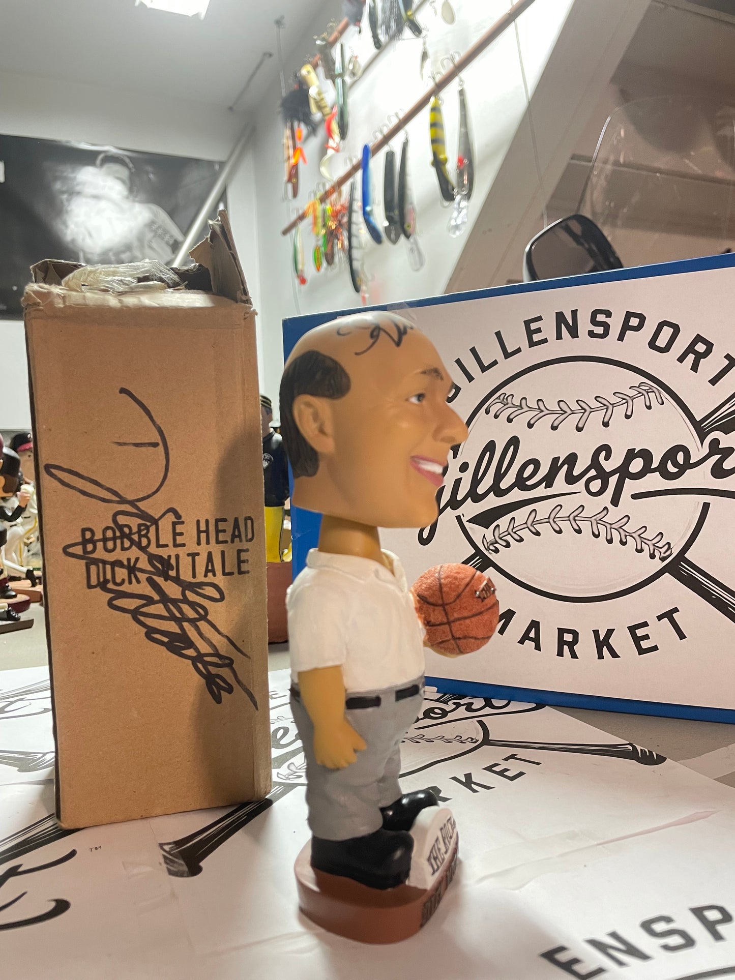 SIGNED Dick Vitale “Awesome Baby” ESPN 2002 SIGNED SGA Bobblehead WITH SIGNED BOX